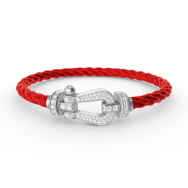 [Renovia Jewelry]FORCE LARGE HORSESHOE FULL DIAMOND BRACELET SILVER